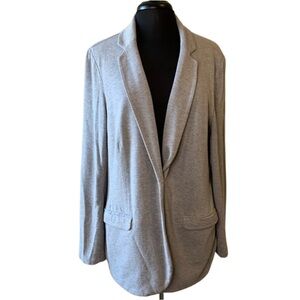 PHILOSOPHY Gray Knit Cardigan Size XXL Single Button Notch Collar